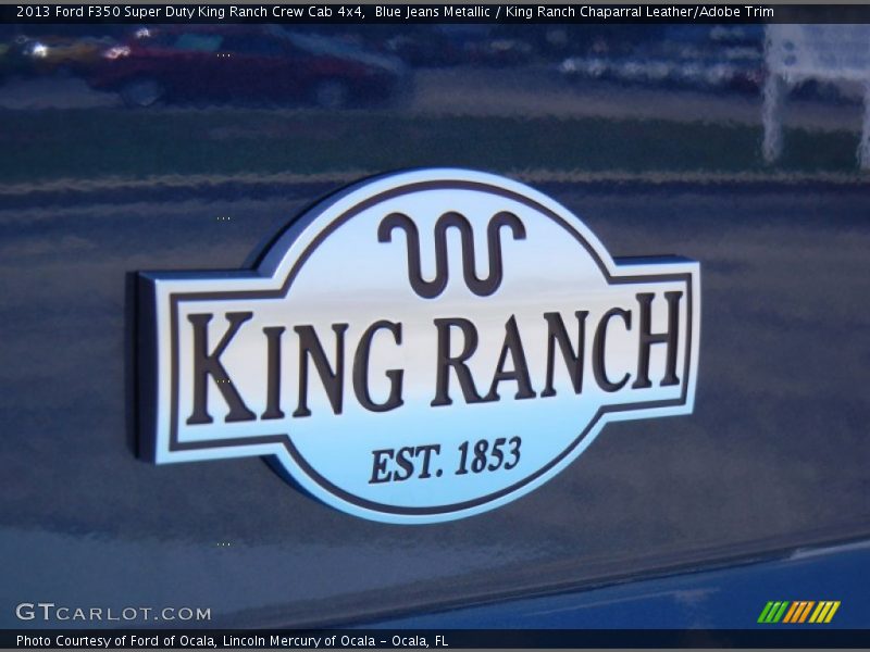 Blue Jeans Metallic / King Ranch Chaparral Leather/Adobe Trim 2013 Ford F350 Super Duty King Ranch Crew Cab 4x4