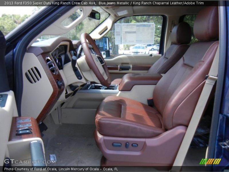 Blue Jeans Metallic / King Ranch Chaparral Leather/Adobe Trim 2013 Ford F350 Super Duty King Ranch Crew Cab 4x4