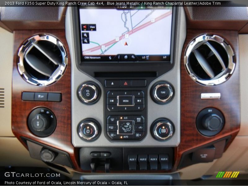 Blue Jeans Metallic / King Ranch Chaparral Leather/Adobe Trim 2013 Ford F350 Super Duty King Ranch Crew Cab 4x4