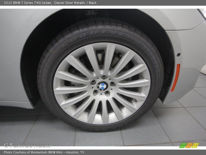 Glacier Silver Metallic / Black 2013 BMW 7 Series 740i Sedan