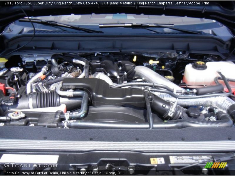 Blue Jeans Metallic / King Ranch Chaparral Leather/Adobe Trim 2013 Ford F350 Super Duty King Ranch Crew Cab 4x4