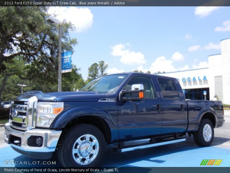 Blue Jeans Metallic / Adobe 2013 Ford F250 Super Duty XLT Crew Cab