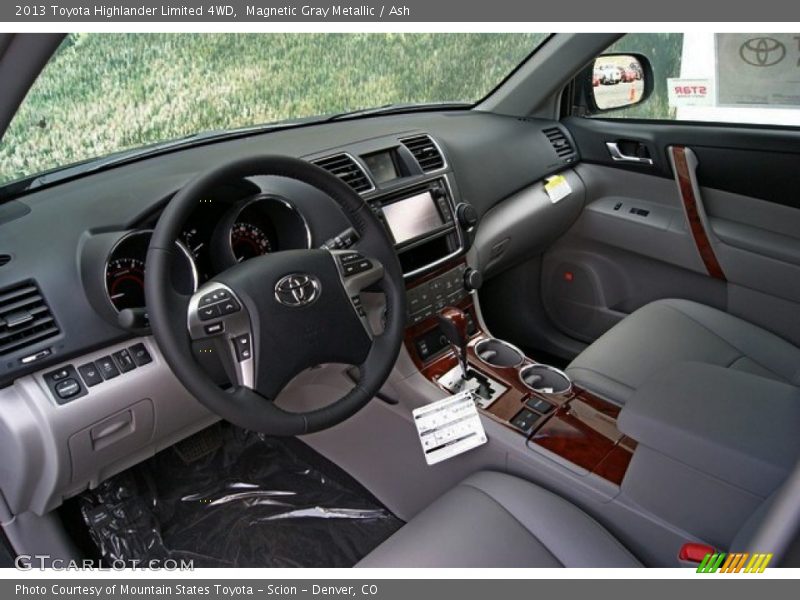 Magnetic Gray Metallic / Ash 2013 Toyota Highlander Limited 4WD
