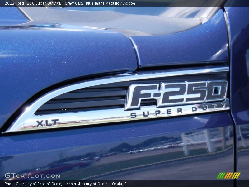 Blue Jeans Metallic / Adobe 2013 Ford F250 Super Duty XLT Crew Cab