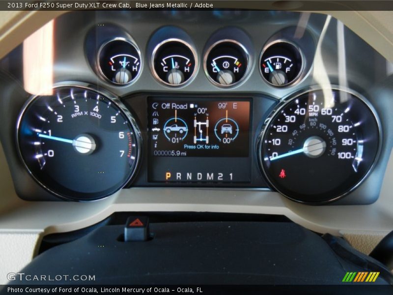  2013 F250 Super Duty XLT Crew Cab XLT Crew Cab Gauges