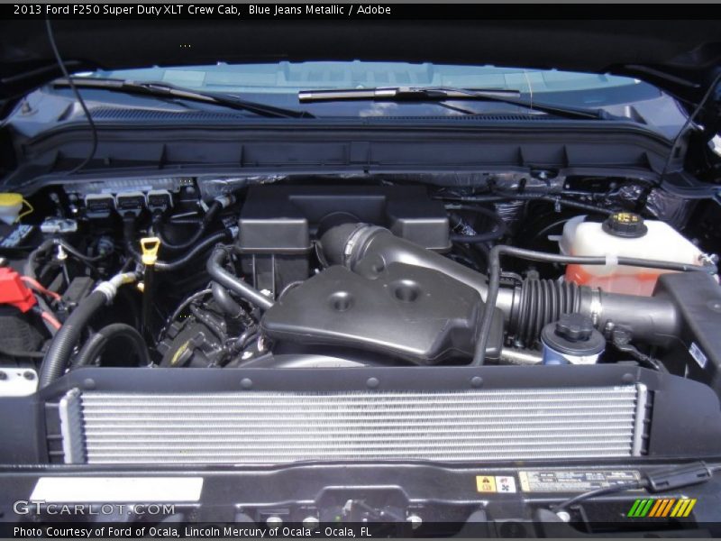 Blue Jeans Metallic / Adobe 2013 Ford F250 Super Duty XLT Crew Cab