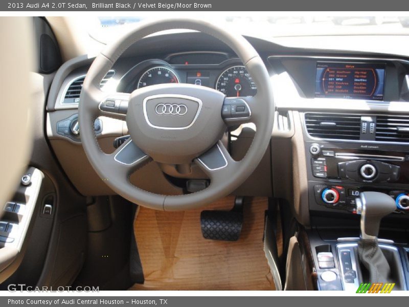 Brilliant Black / Velvet Beige/Moor Brown 2013 Audi A4 2.0T Sedan