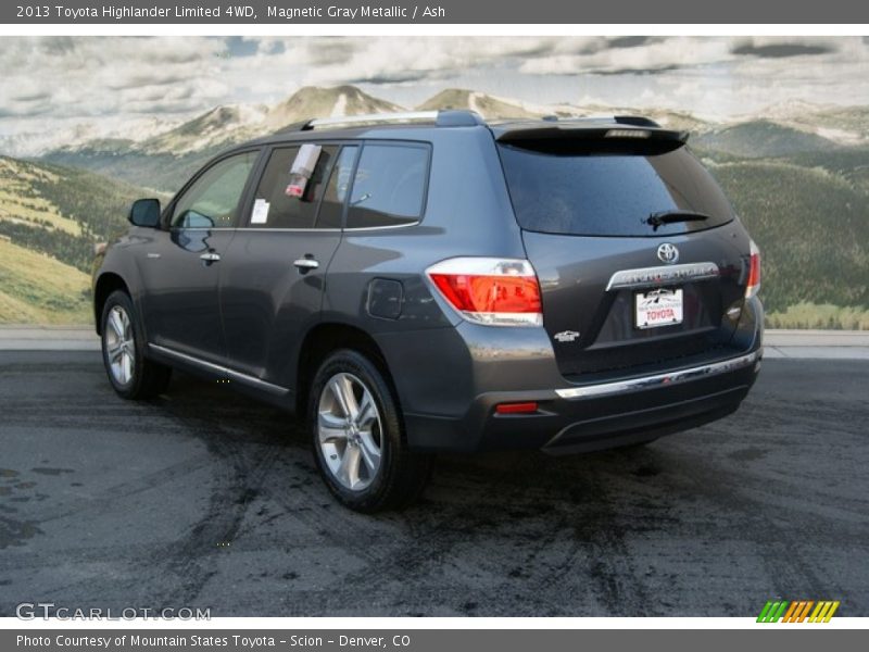 Magnetic Gray Metallic / Ash 2013 Toyota Highlander Limited 4WD