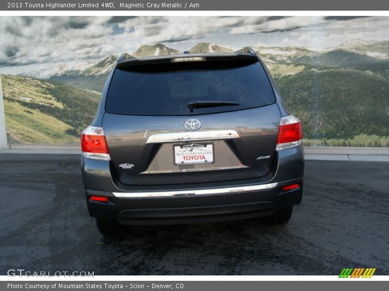 Magnetic Gray Metallic / Ash 2013 Toyota Highlander Limited 4WD