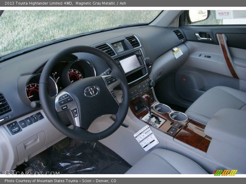 Magnetic Gray Metallic / Ash 2013 Toyota Highlander Limited 4WD