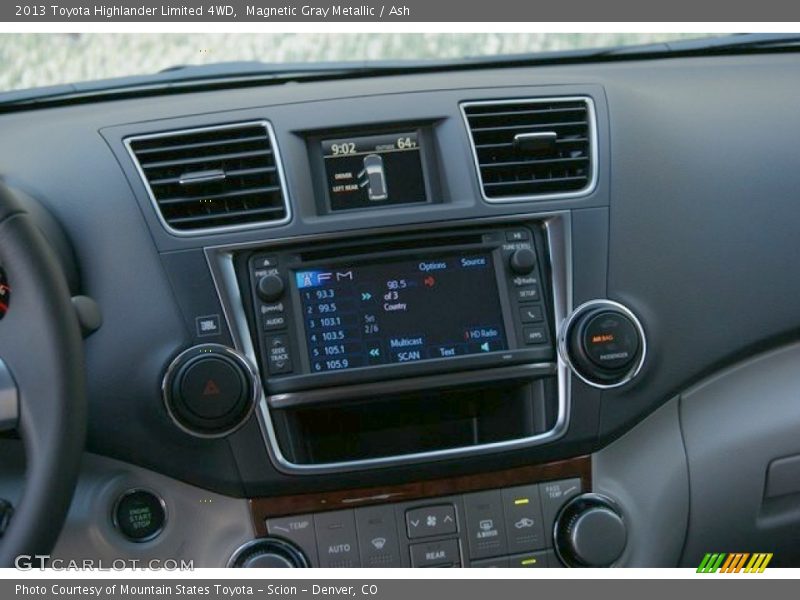Magnetic Gray Metallic / Ash 2013 Toyota Highlander Limited 4WD