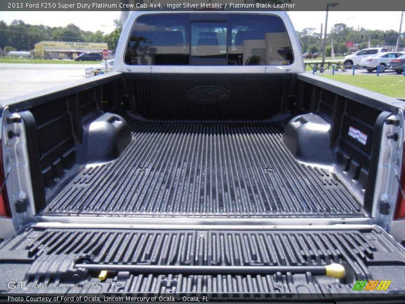 Ingot Silver Metallic / Platinum Black Leather 2013 Ford F250 Super Duty Platinum Crew Cab 4x4