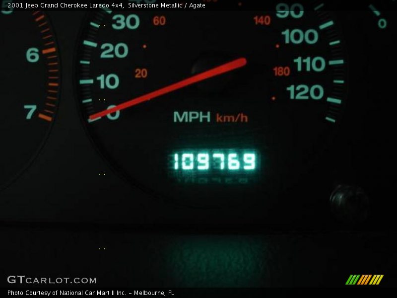 Silverstone Metallic / Agate 2001 Jeep Grand Cherokee Laredo 4x4