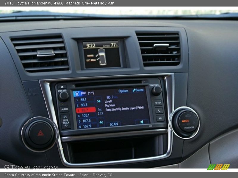 Magnetic Gray Metallic / Ash 2013 Toyota Highlander V6 4WD