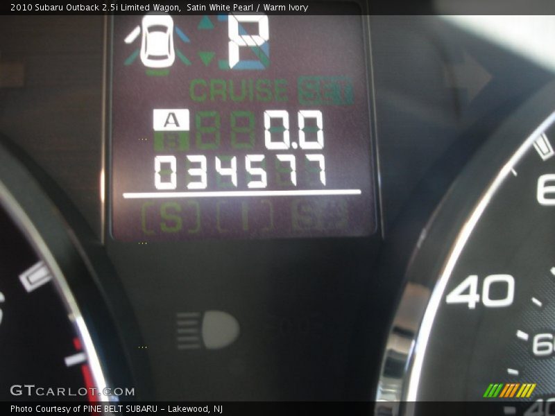 Satin White Pearl / Warm Ivory 2010 Subaru Outback 2.5i Limited Wagon