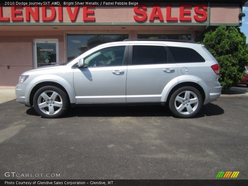 Bright Silver Metallic / Pastel Pebble Beige 2010 Dodge Journey SXT AWD