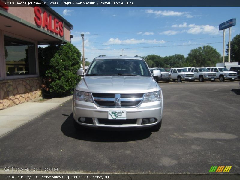 Bright Silver Metallic / Pastel Pebble Beige 2010 Dodge Journey SXT AWD