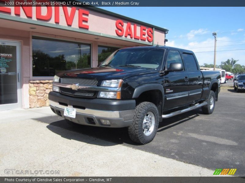 Black / Medium Gray 2003 Chevrolet Silverado 2500HD LT Crew Cab 4x4