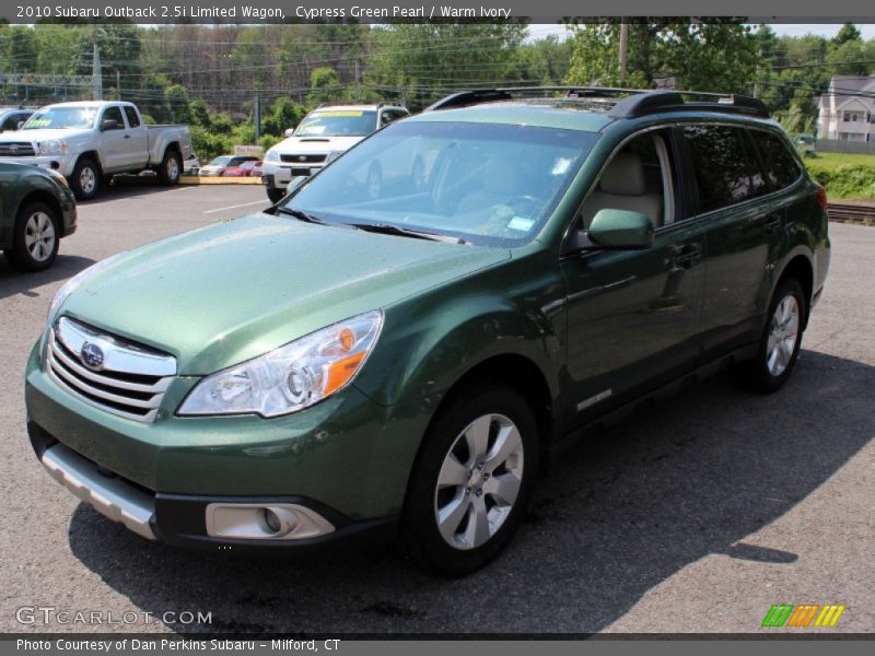 Cypress Green Pearl / Warm Ivory 2010 Subaru Outback 2.5i Limited Wagon