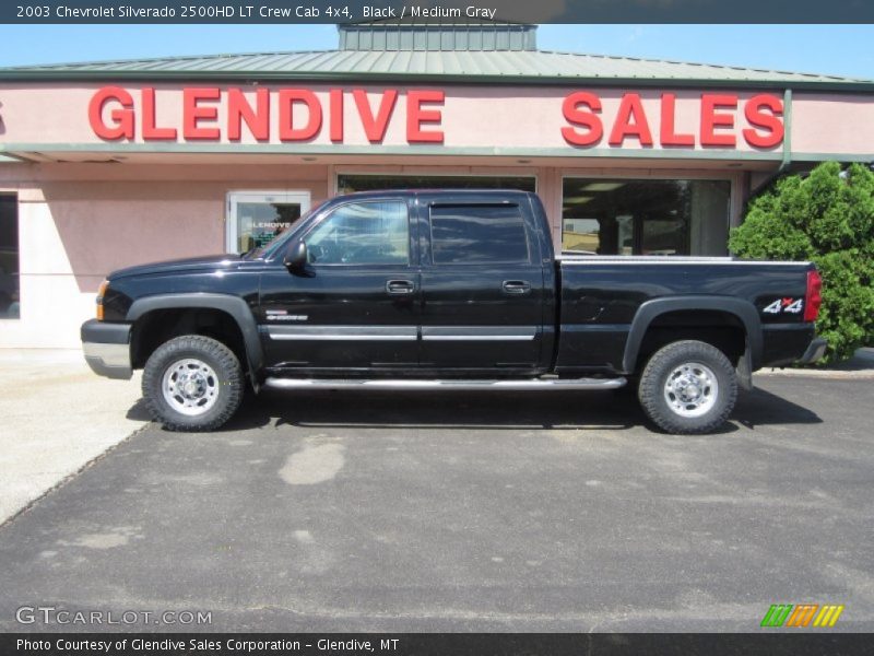 Black / Medium Gray 2003 Chevrolet Silverado 2500HD LT Crew Cab 4x4