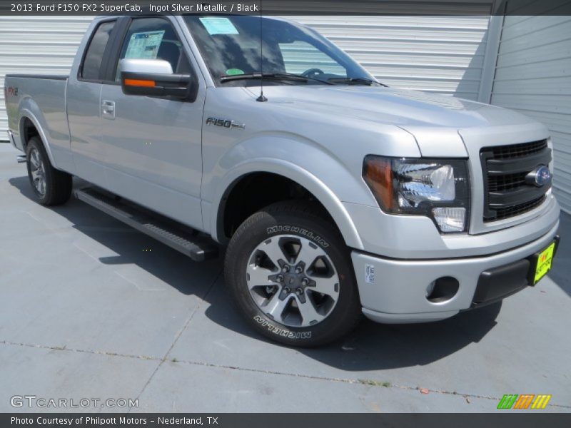 Ingot Silver Metallic / Black 2013 Ford F150 FX2 SuperCab
