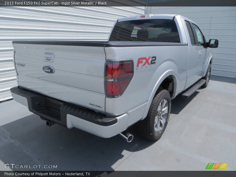 Ingot Silver Metallic / Black 2013 Ford F150 FX2 SuperCab