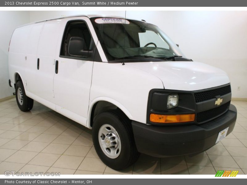 Summit White / Medium Pewter 2013 Chevrolet Express 2500 Cargo Van