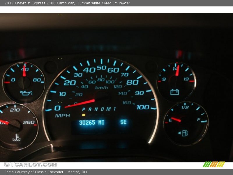 Summit White / Medium Pewter 2013 Chevrolet Express 2500 Cargo Van