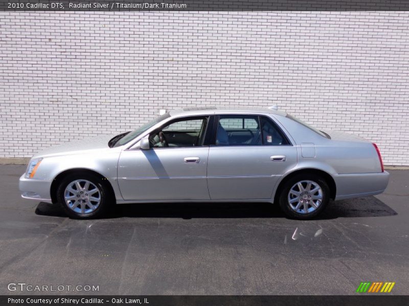 Radiant Silver / Titanium/Dark Titanium 2010 Cadillac DTS