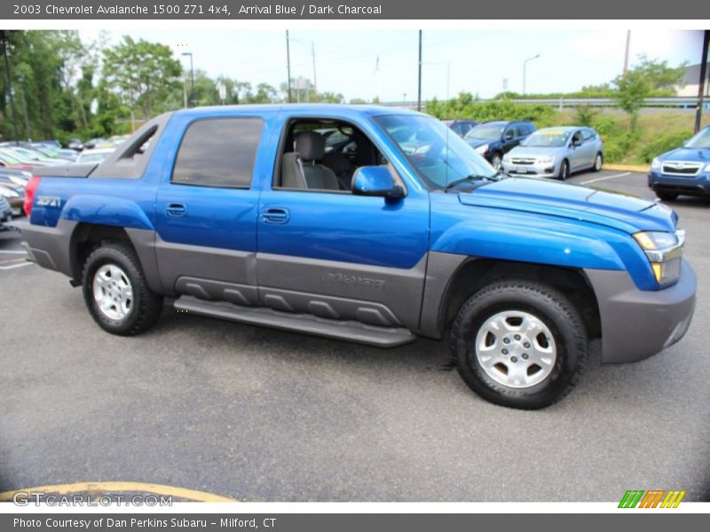 Arrival Blue / Dark Charcoal 2003 Chevrolet Avalanche 1500 Z71 4x4