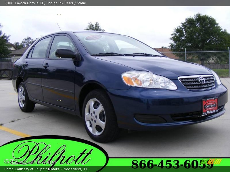 Indigo Ink Pearl / Stone 2008 Toyota Corolla CE