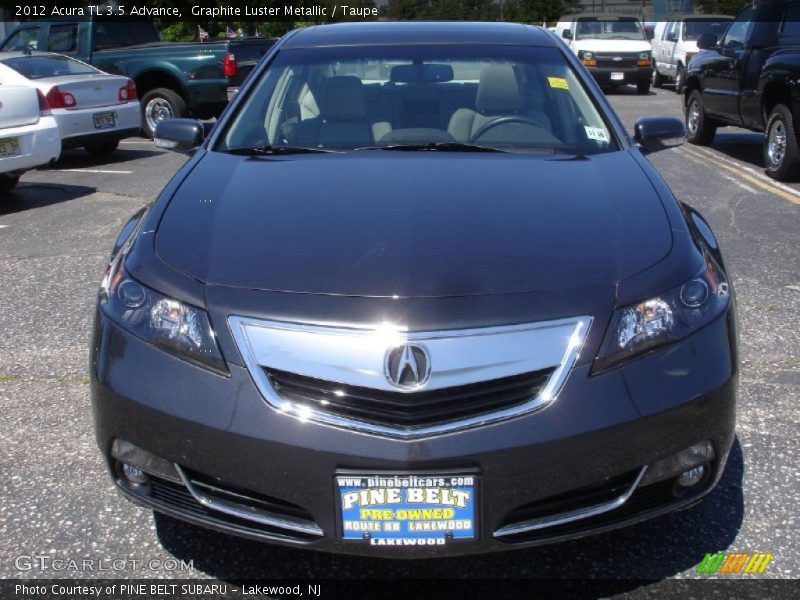 Graphite Luster Metallic / Taupe 2012 Acura TL 3.5 Advance