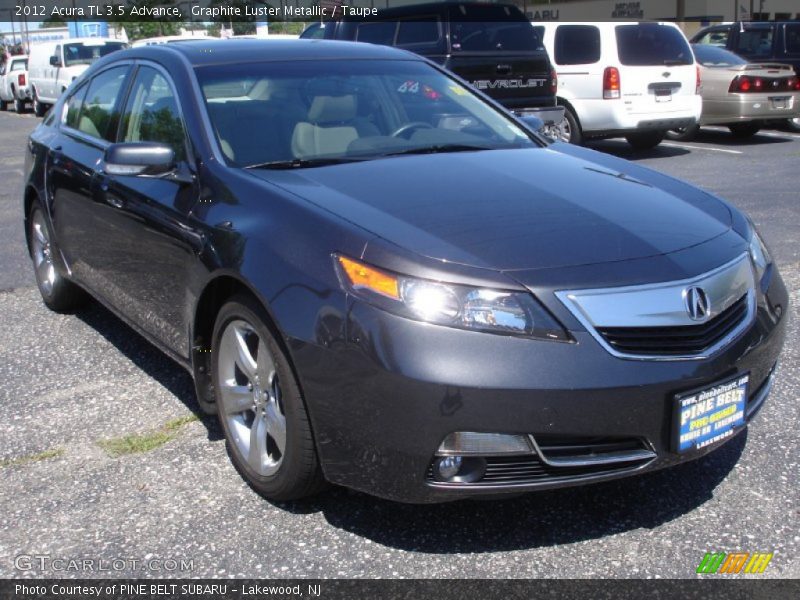 Graphite Luster Metallic / Taupe 2012 Acura TL 3.5 Advance