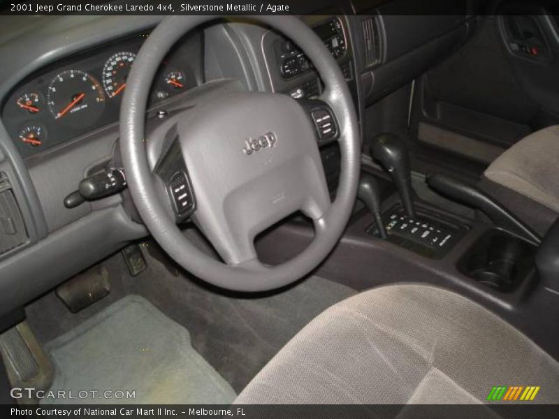 Silverstone Metallic / Agate 2001 Jeep Grand Cherokee Laredo 4x4