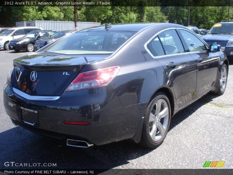 Graphite Luster Metallic / Taupe 2012 Acura TL 3.5 Advance