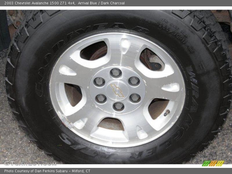 Arrival Blue / Dark Charcoal 2003 Chevrolet Avalanche 1500 Z71 4x4