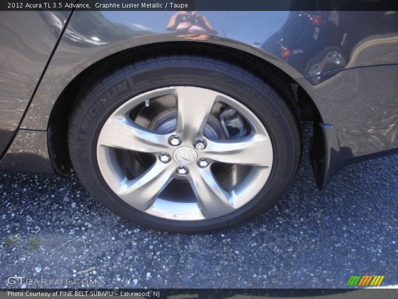 Graphite Luster Metallic / Taupe 2012 Acura TL 3.5 Advance