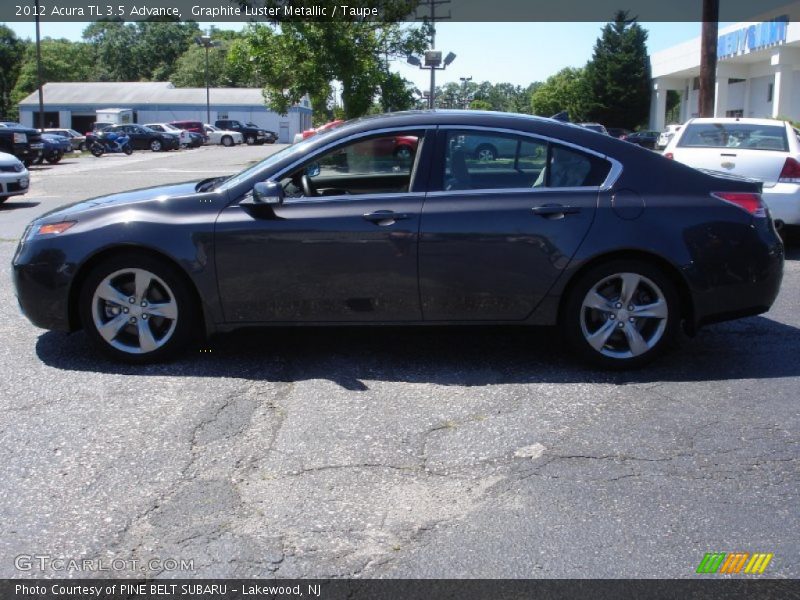 Graphite Luster Metallic / Taupe 2012 Acura TL 3.5 Advance