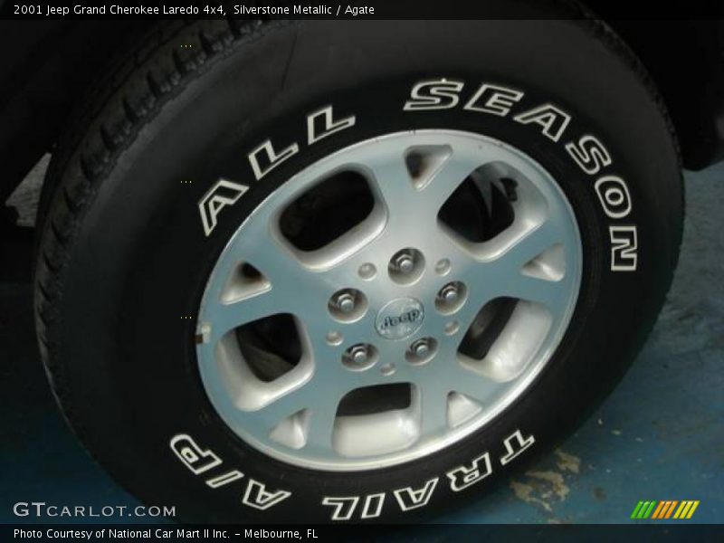 Silverstone Metallic / Agate 2001 Jeep Grand Cherokee Laredo 4x4