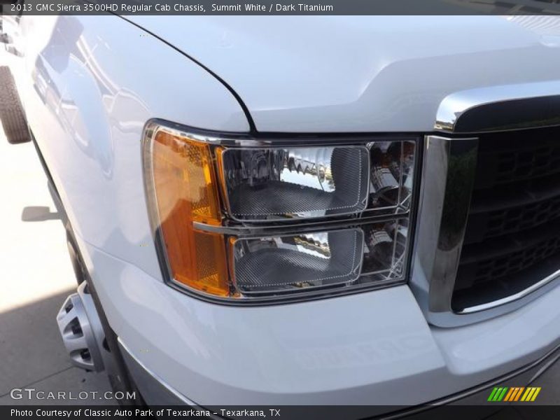 Summit White / Dark Titanium 2013 GMC Sierra 3500HD Regular Cab Chassis