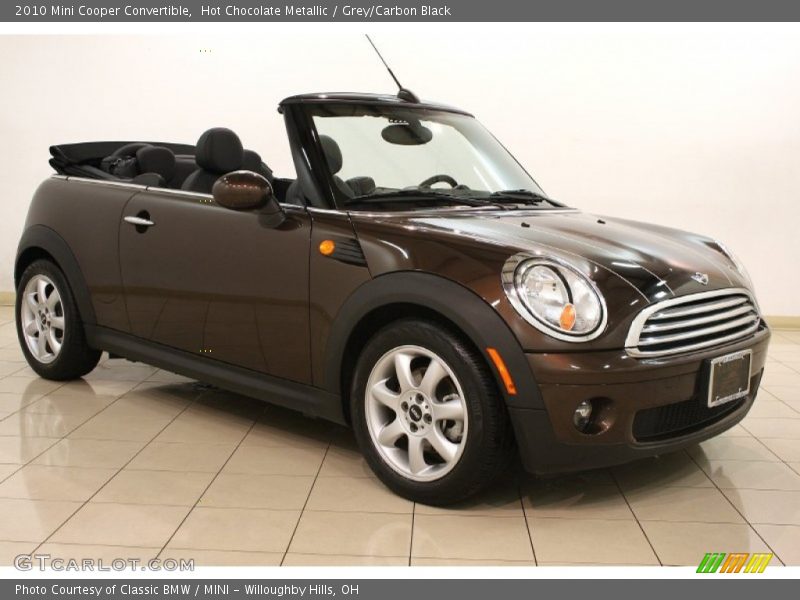 Hot Chocolate Metallic / Grey/Carbon Black 2010 Mini Cooper Convertible