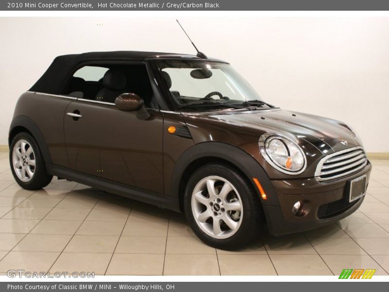 Hot Chocolate Metallic / Grey/Carbon Black 2010 Mini Cooper Convertible