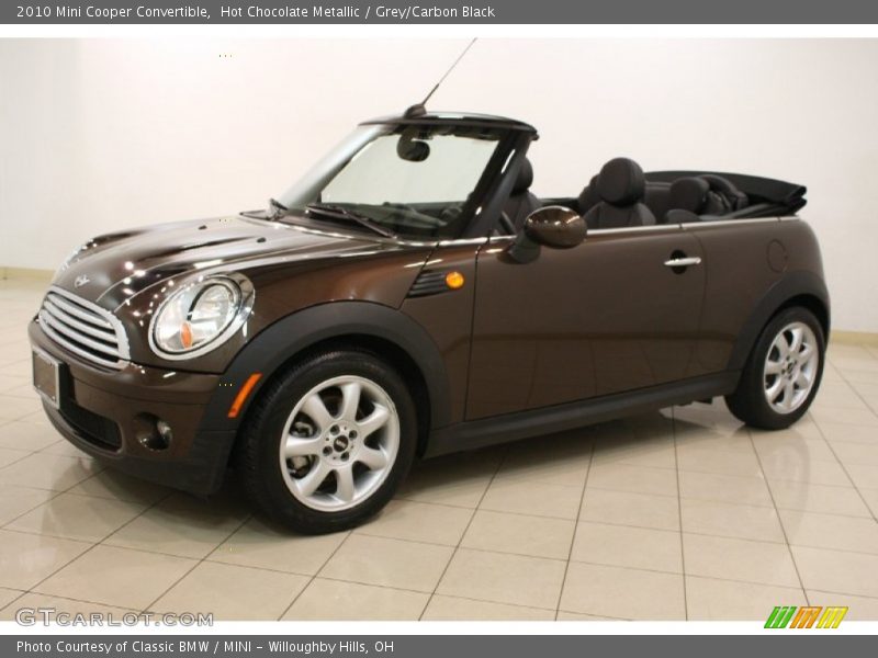 Hot Chocolate Metallic / Grey/Carbon Black 2010 Mini Cooper Convertible
