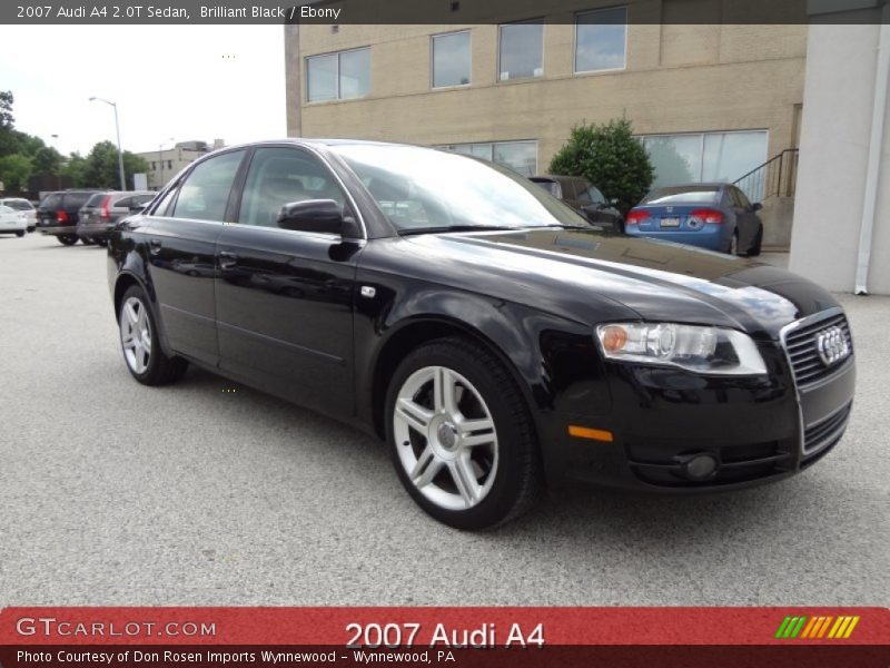 Brilliant Black / Ebony 2007 Audi A4 2.0T Sedan