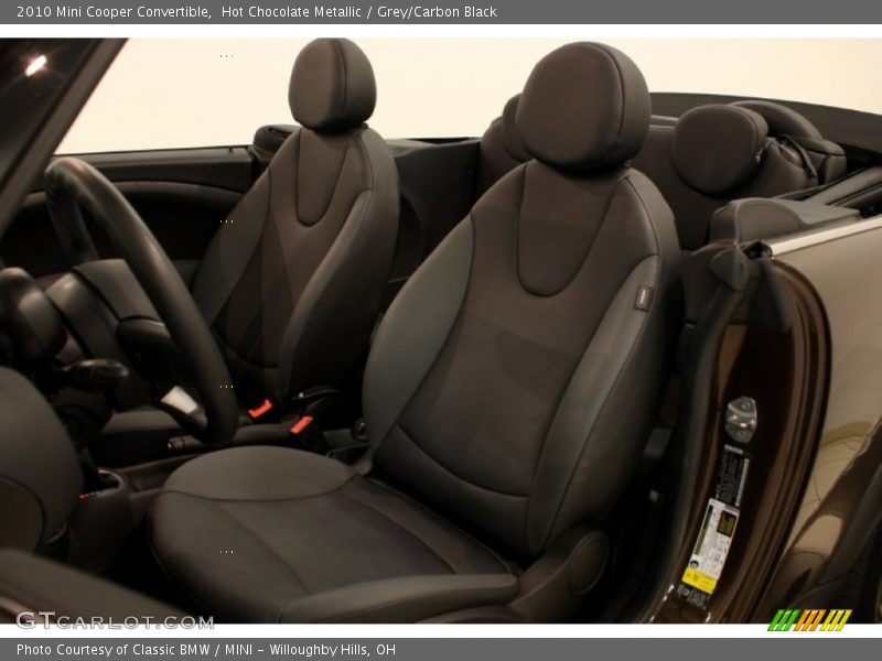 Hot Chocolate Metallic / Grey/Carbon Black 2010 Mini Cooper Convertible