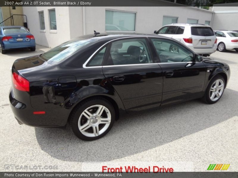 Brilliant Black / Ebony 2007 Audi A4 2.0T Sedan