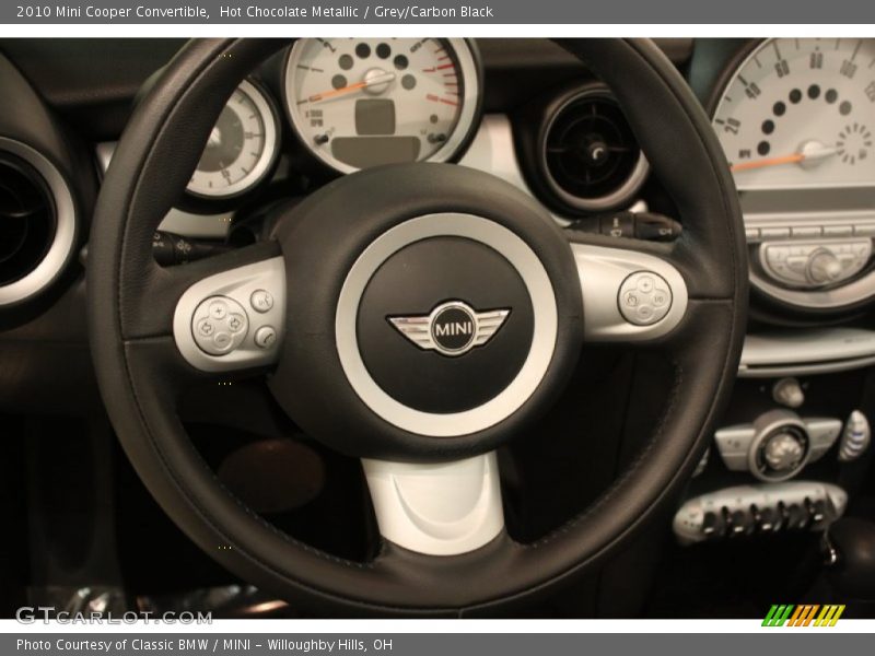 Hot Chocolate Metallic / Grey/Carbon Black 2010 Mini Cooper Convertible