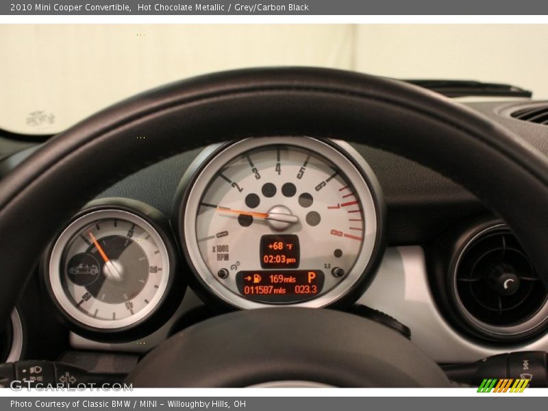 Hot Chocolate Metallic / Grey/Carbon Black 2010 Mini Cooper Convertible