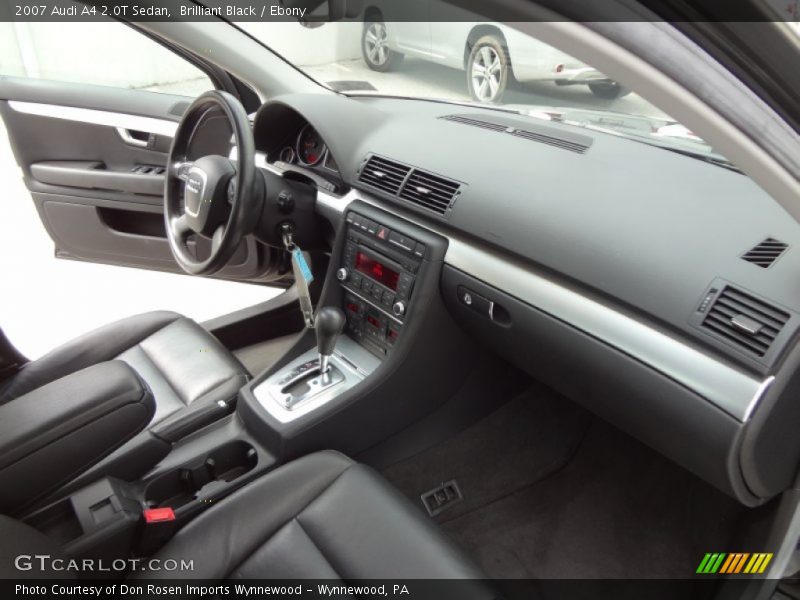 Brilliant Black / Ebony 2007 Audi A4 2.0T Sedan