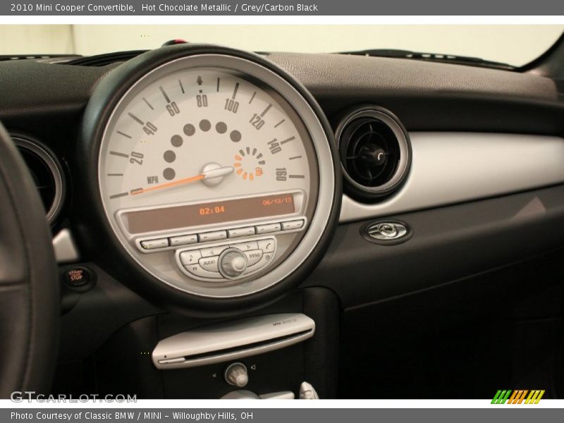 Hot Chocolate Metallic / Grey/Carbon Black 2010 Mini Cooper Convertible